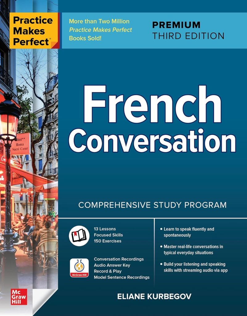 خرید کتاب مکالمه زبان فرانسه | Practice Makes Perfect: French Conversation (Third Edition)