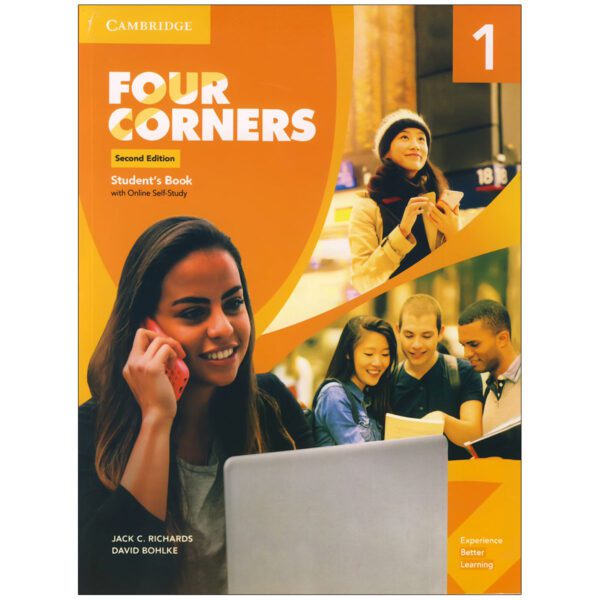 جلد Four Corners 1 برای نوجوانی که جمله ساده می‌خواند