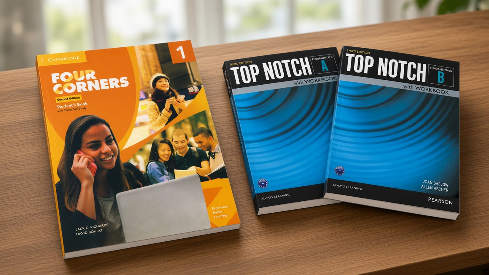مقایسه Four Corners 1 و Top Notch Fundamentals برای سطح مبتدی