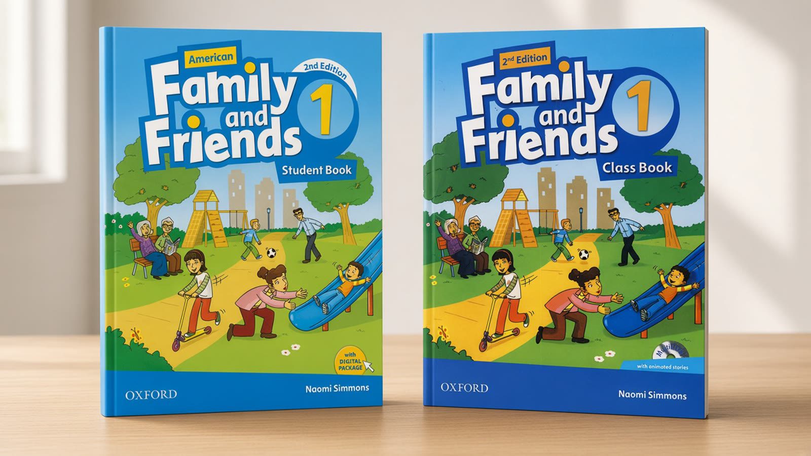 مقایسه جلد American Family and Friends 1 و British Family and Friends 1