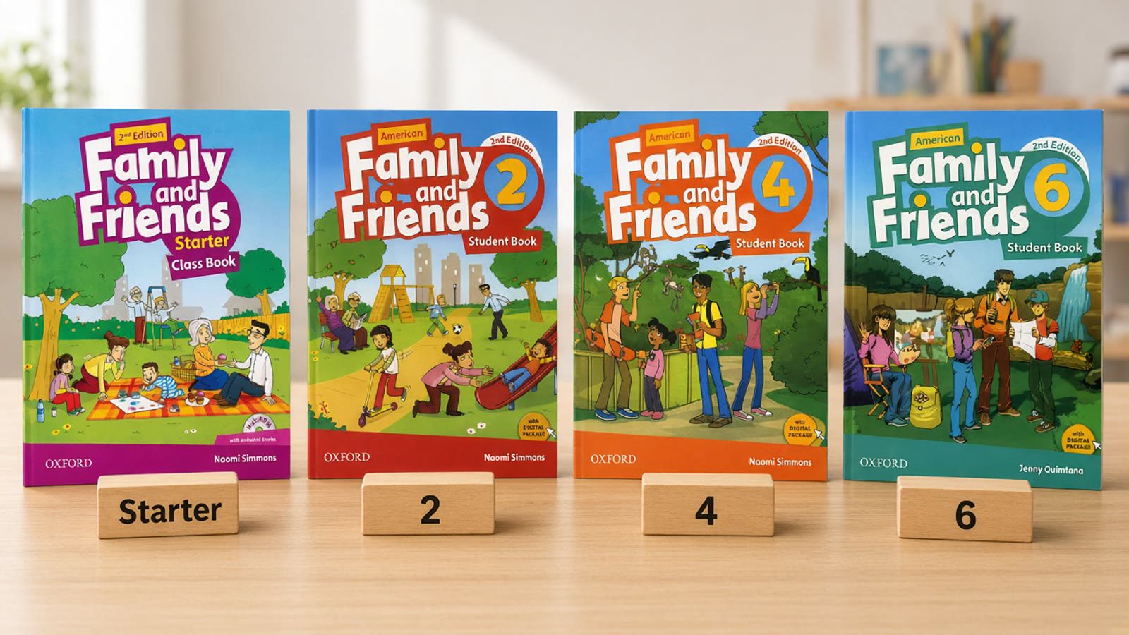 مسیر سطح کتاب Family and Friends از Starter تا ۶