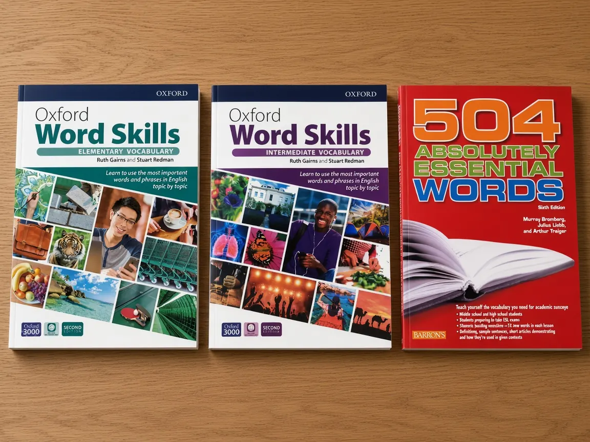 Oxford Word Skills Elementary و Intermediate کنار کتاب 504