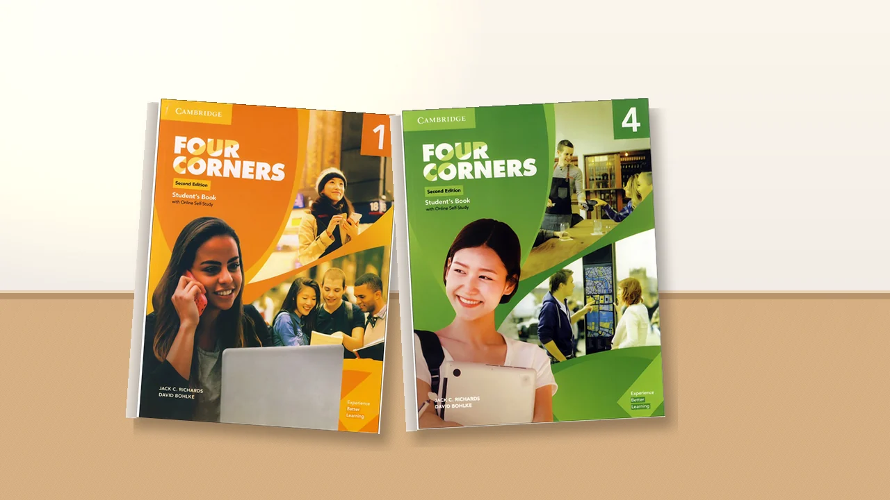 جلد Four Corners 1 و Four Corners 4 ویرایش دوم